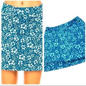 Ekouaer Floral Skort Size Small